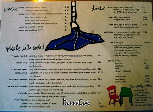 The English Menu. at De Wankele Tafel in The Hague