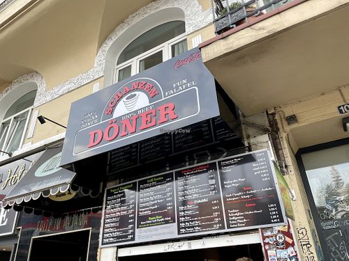 outside at Schanzen Döner in Hamburg