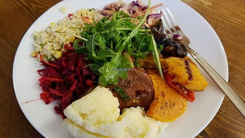 my buffet plate at Simply Vegan in South West London