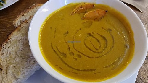 squash soup at Simply Vegan in South West London