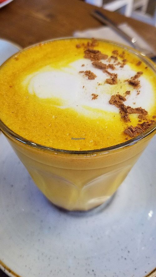turmeric smoothie at Simply Vegan in South West London