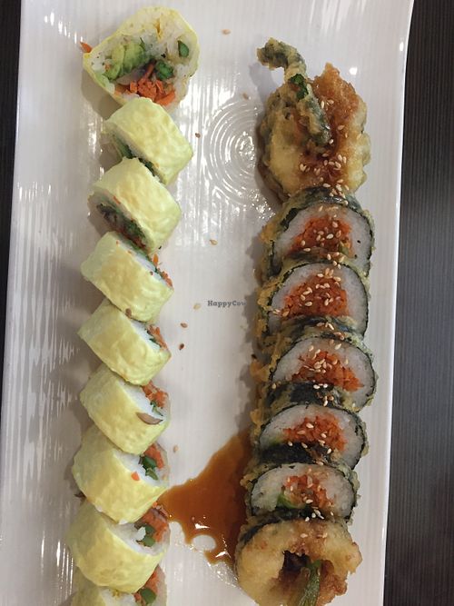 Catalina and Buddha rolls.  at Tsunami in South Jordan