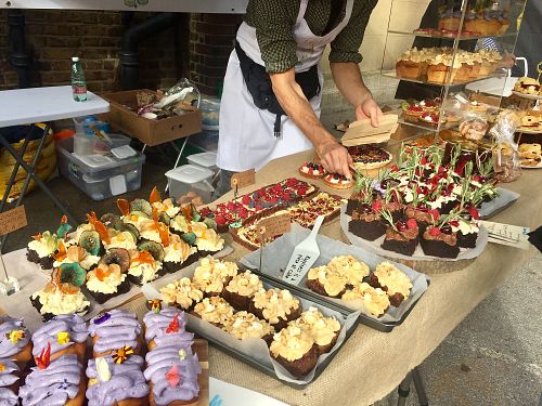 lele’s vegan patisserie at Broadway Vegan Market in East London