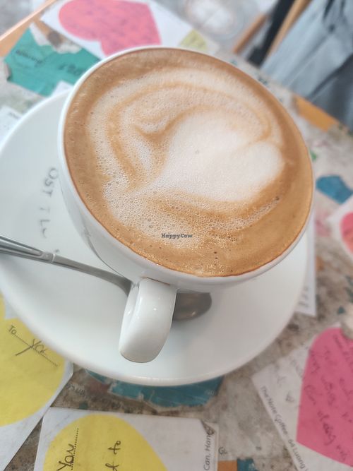 Soy latte at The Note Coffee in Hoi An