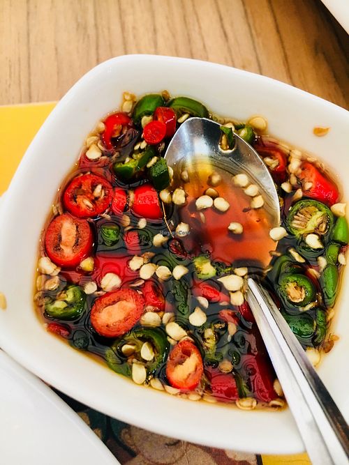 Copped chilli in soy sauce  at BKK - Silom Village Restaurant - F in Bangkok