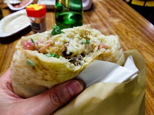 "White" cauliflower pita at Miznon at Miznon - Ibn Gabirol in Tel Aviv