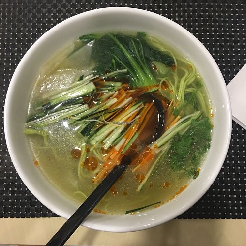 Amazing brooth with freshmade noodles! at Happy Noodles in Lisbon