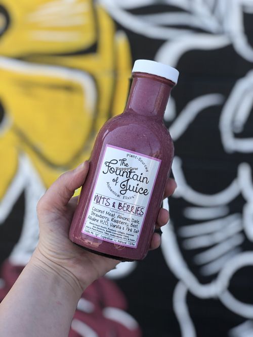 Vegan nut milk  at The Fountain of Juice in Nashville