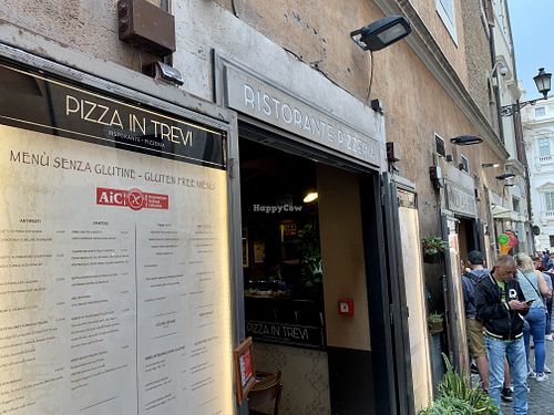 store front at Pizza in Trevi in Rome