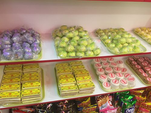 Vegan baked goods at Dong Hung Vien Bakery in Westminster