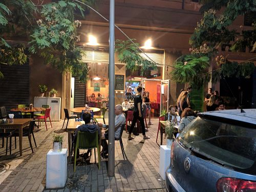 Outdoor seating  at Chang Ba Thai Restaurant in Haifa