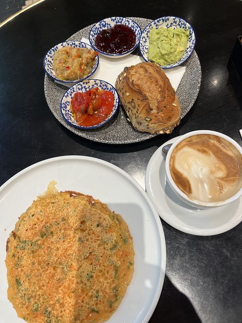 New vegan breakfast    at Cafe Landwer - Ramat Aviv Mall in Tel Aviv