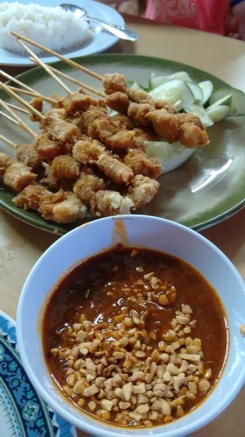 Satay at Yi Xin Vegetarian 一心素食 in Central Singapore