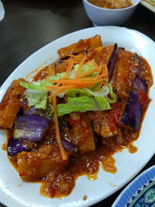 Aubergine at Yi Xin Vegetarian 一心素食 in Central Singapore