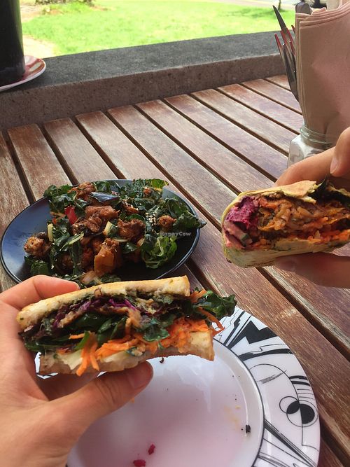 Cauliflower salad + sandwiches  at The Living Room in Devonport