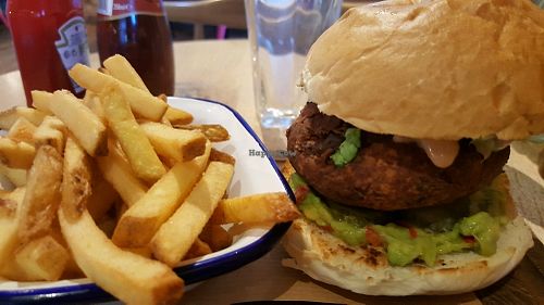 Vegan Viking burger at The Viking Pub and Bakehouse in West Kirby