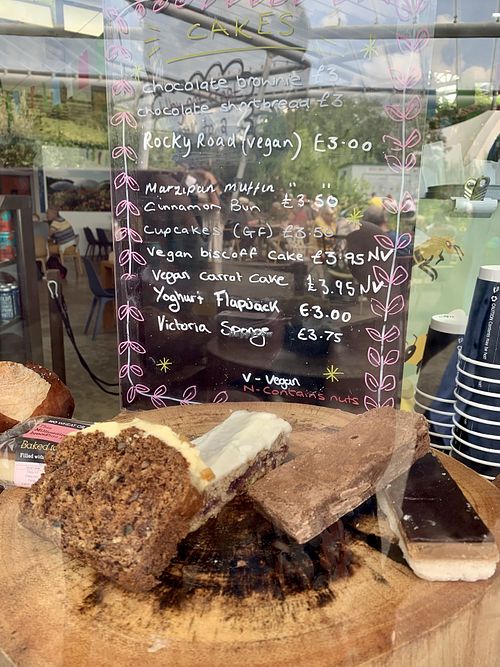 Treats menu at Eden Project in St Austell