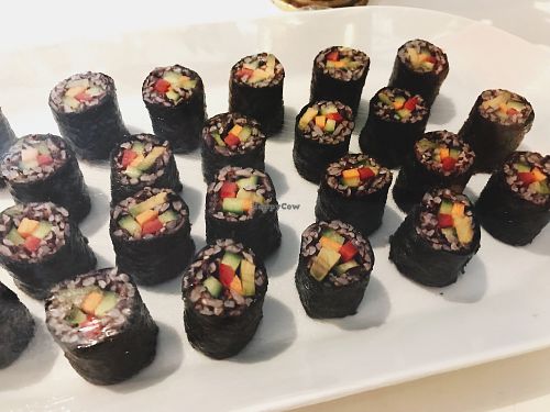 Vegan Sushi at Cafe 11 in Istanbul