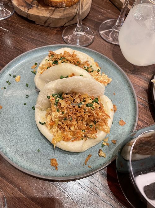 Tofu bao buns  at Wulf & Lamb Chelsea in London