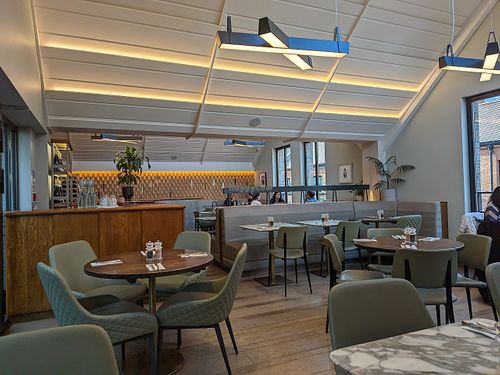 Upstairs dining room at Wulf & Lamb Chelsea in London