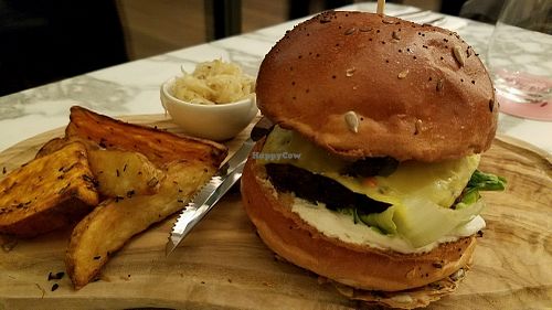 the burger at Wulf & Lamb Chelsea in London