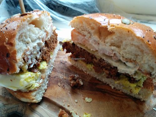 Seitan Burger at Wulf & Lamb Chelsea in London