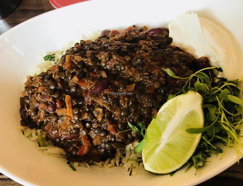 Chilli ‘non’ carne at Wulf & Lamb Chelsea in London