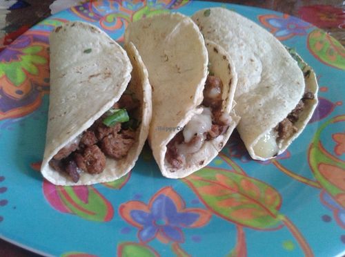 Vegan tacos at The Vegan Grove in Tulum