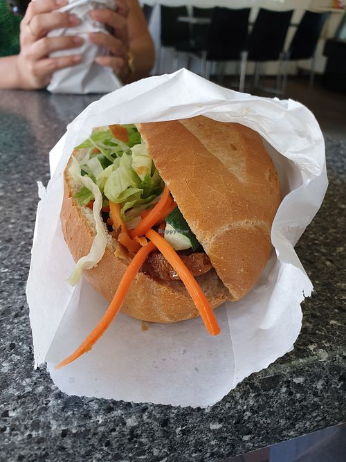 Tofu and "chicken" banh mi at La Panella in Preston