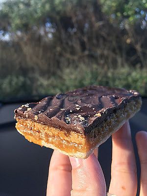 Caramel slice at La Panella in Preston