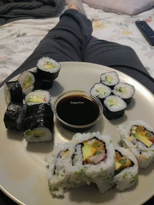 omnomnom (got soy sauce with delivery) at Sendo Sushi in Heerlen