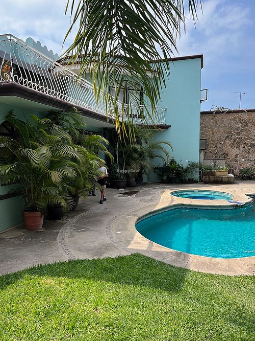 House & pool at Ol-Lin Vegan in Ajijic
