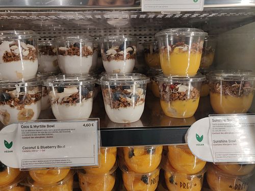 Bowls at Pret A Manger - Gare de Lyon in Paris