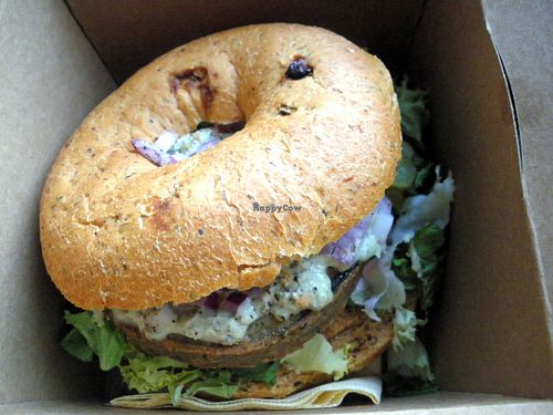 Dutch weed Bagel (vegan) at Bagels & Beans in Venlo