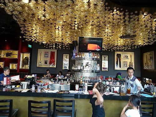 bar counter at Hard Rock Cafe - Sentosa in Central Singapore