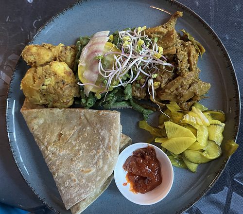 Roti  at Backstage Vegan Kitchen in Rotterdam