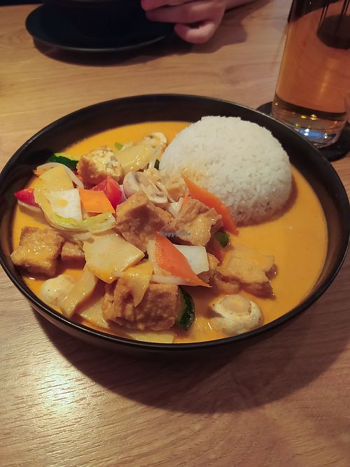 Wok Gemüse mit Tofu und Kokoscurry-Sauce at HQ Wok in Muehldorf