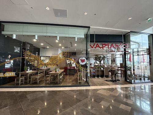 located inside the shopping mall, offers outdoor and indoor seating   at Vapiano - Les Terrasses du Port in Marseille