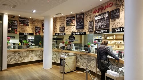 Inside at Vapiano in Geneva