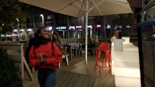 Outside at Vapiano in Geneva