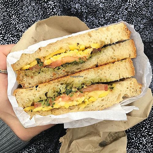 Toasted pesto, “cheese” & tomato sandwich  at Tidbit Cakes - Online in Richmond