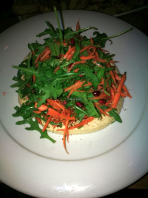 Hummus salad at Energiea in Bucharest