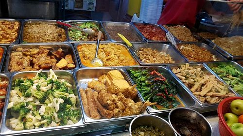 Buffet selection at Just Greens 绿清清 - Yishun in North Singapore