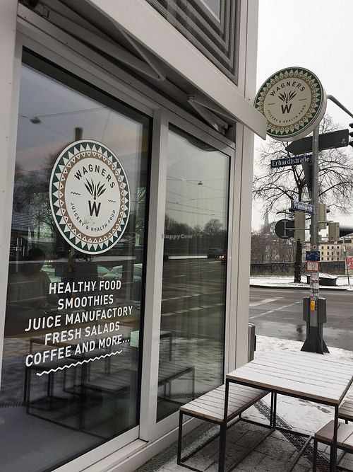 Outside  at Wagners Juicery & Health Food in Munich
