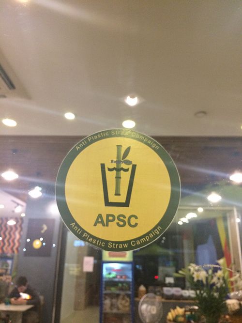 No plastic straw   at Goom in Hoi An