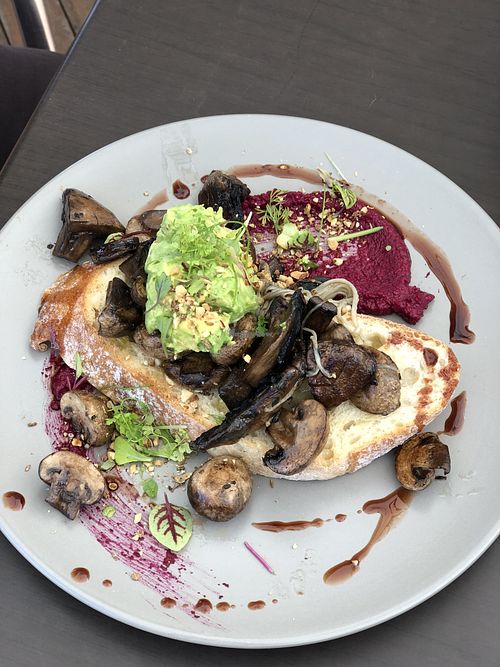 Got mush-room for brunch, vegan option  at Wild Plum Kitchen in Tamborine Mountain