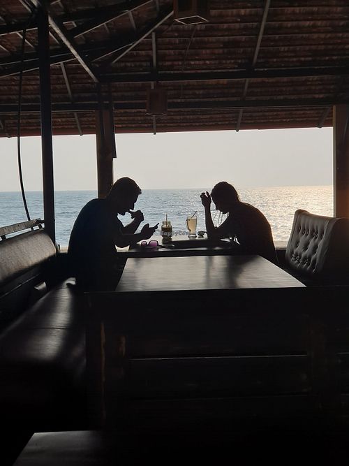 Lovely sunset spot. at Cafe Catamaran in Alappuzha