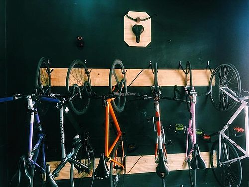 Bike Station at Viva la Vegan Bike Cafe in Curitiba