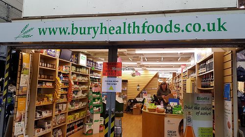 Front at Bury Health Foods in Bury