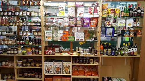 Spreads and breakfast items at Bury Health Foods in Bury